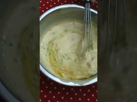 garlic paratha with liquid dough