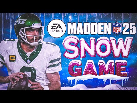 Madden 25 SNOW Gameplay! FULL GAME! Jets vs Packers!