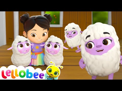 Lettie’s New Siblings! 🐑 Meeting the Baby Lambs! | 🍯 Lellobee Kids Songs & Cartoons! Sing and Dance