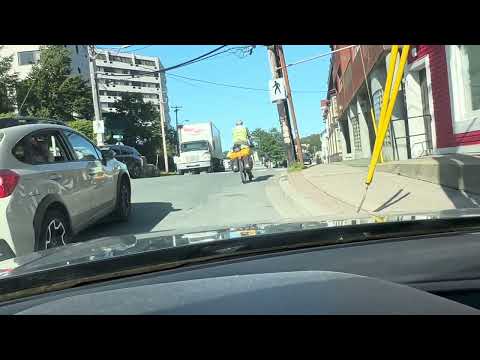 Day 96: Mind Aid Bike Ride Across Canada - Duckworth Street, St. John's, NL