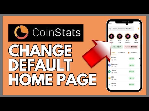 How to Change Default Home Page on CoinStats 2024?