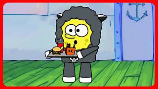 Best of SpongeBob vs BABA CHOPS cartoon Animation (Part 4)