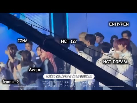 MBC Gayo Daejeon 2024 Ending stages moments NCT 127, NCT DREAM, Enhypen, Aespa, Izna, fromis_9