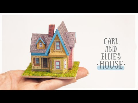 DIY Carl and Ellie's House from Disney's Up  (printable papercraft)