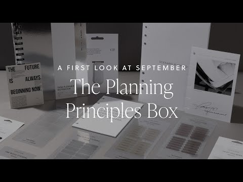 Planning Principles: September Subscription Box Unboxing | Cloth & Paper