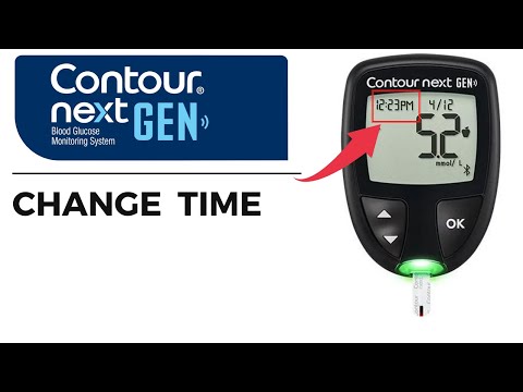 Change Time in Contour Next Gen I Contour Plus Elite Blood Glucose meter