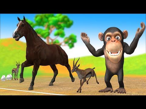 गर्व घोड़ा और चतुर बंदर नैतिक कहानी - Clever Monkey and Proud Horse Hindi kahaniya - Moral Stories