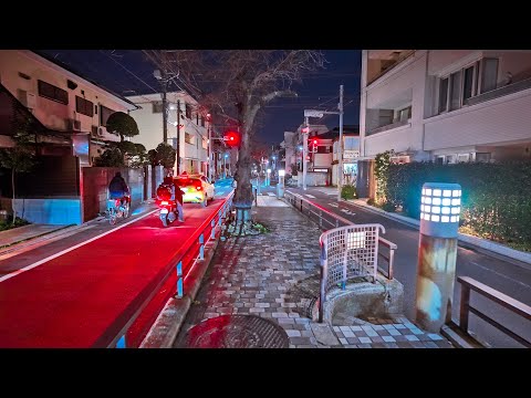 Tokyo Musashi-Koyama Evening Walk, Japan • 4K HDR