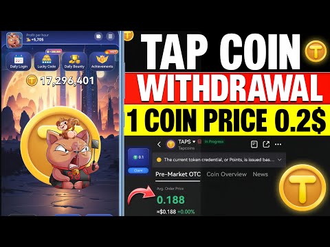 Tapcoin Withdrawal Start | $TAPS 2nd Season Airdrop Claim | Tapcoin Listing Date