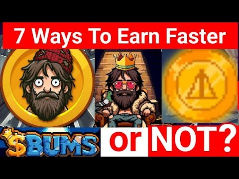 Bums Airdrop Guide For Faster Level Upgrade - Strong Partners With NOTCOIN 🔥🤑🎉