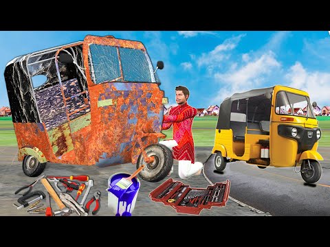 लालची मैकेनिक Greedy Mechanic Auto Restoration Comedy Video Restoration Hindi Kahani Moral Stories