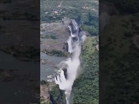 beautiful over view of Victoria falls in Zimbabwe and Zambia #victoriafalls