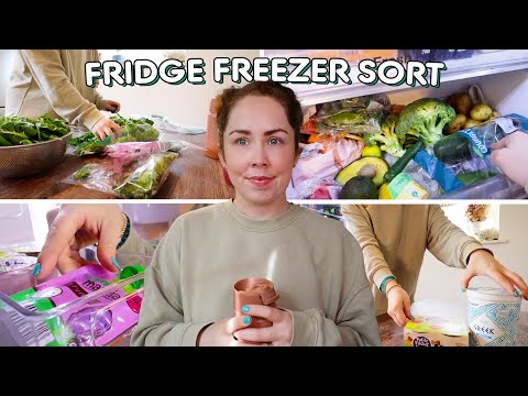 FRIDGE DECLUTTER, Opening Packages, Kitchen Organisation | February Reset Day part 1