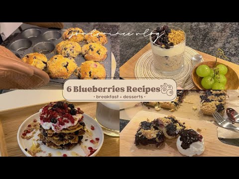 6 ways to enjoy frozen blueberries recipes 🫐 | blueberry recipes easy