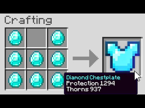 Minecraft, But Crafting Gives OP Enchants...