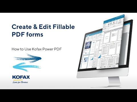 How to Create Fillable PDF Forms with Kofax Power PDF