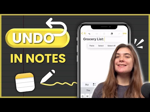 How to Undo in Notes App on iPhone/iPad