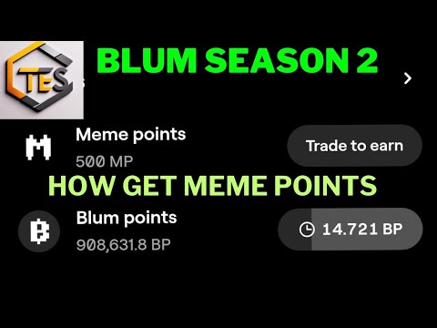 BLUM MEME POINTS, BLUM LISTING ,BLUM WITHDRAWAL#blum #blumairdrop #blumairdropdate