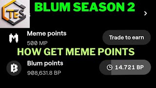 BLUM MEME POINTS, BLUM LISTING ,BLUM WITHDRAWAL#blum #blumairdrop #blumairdropdate