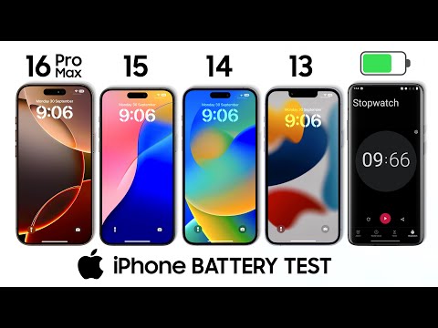 iPhone 16 Pro Max vs 15 vs 14 vs 13 Battery Test 100% to 0% | iPhone Battery Drain!