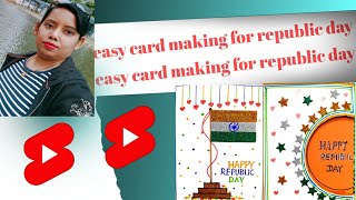 #republicdaycardmaking# how to make easy card