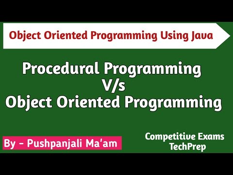 Lec - 1.1 Procedural Programming V/S Object Oriented Programming in Java in Hindi