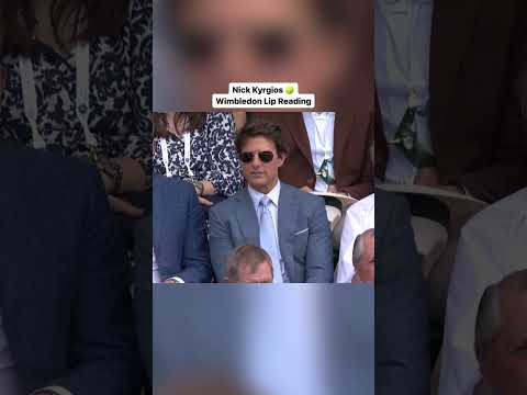 Tom Cruise whispering something at Wimbledon 🤔 (Lip Reading)