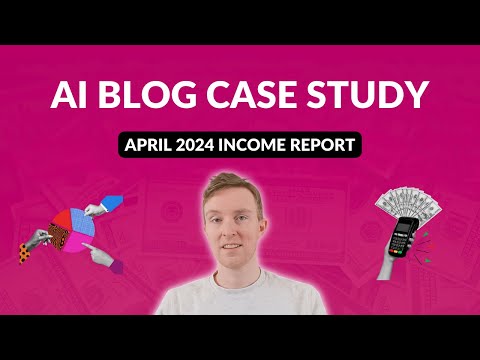 April 2024 Blog Income Report Arts and Crafts Niche with Heavily Edited AI Content