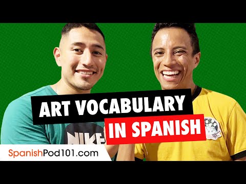 Art Vocabulary in Spanish | Spanish Vocabulary