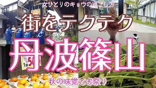 【丹波篠山編 お散歩】丹波篠山の街をテクテク/お祭り/黒豆の枝豆/スイーツ/お蕎麦/ふらっと街歩き| 京都で暮らす女の日常Vlog