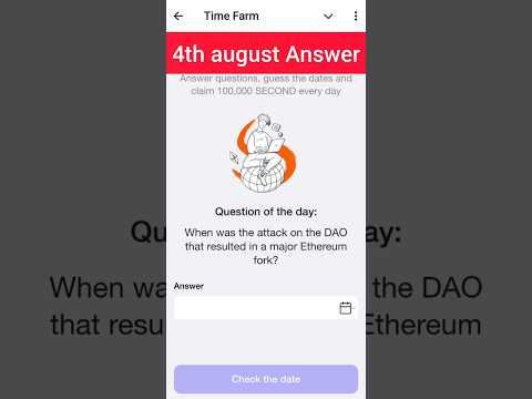 Time farm 4th august answer today | oracle of time | time farm answer