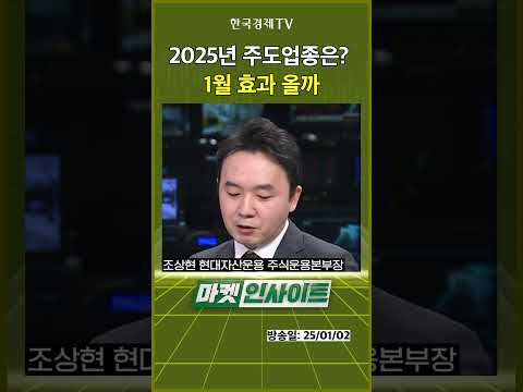 2025년 주도업종은? 1월 효과 올까 #shorts