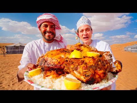 Epic Arabian Food - SAND DUNE WHOLE LAMB!! (Rare Food Experience in Oman)