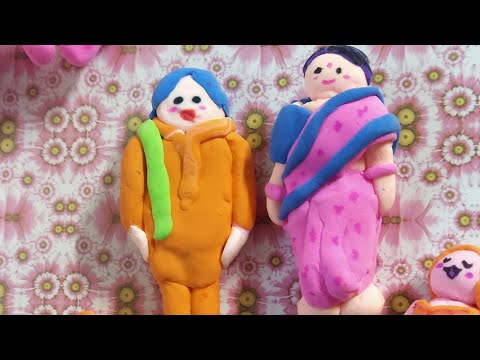 a cute family making clay 😇🥰#clay craft ideas#youtube videos