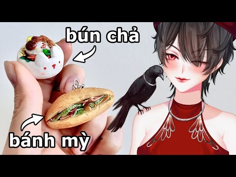 Vtuber Makes Vietnamese Foods Clay Sculptures! - HANDCAM - EN/VN/JP