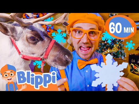 Blippi's Snowflake Scavenger Hunt | Best Blippi Christmas Videos | Educational Fun for Kids