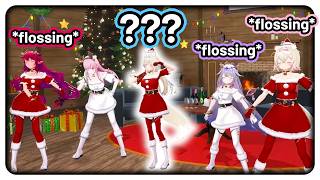 Fuwawa's flossing is a little different from the others 【Hololive EN】