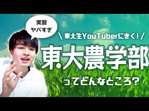 【農学部】東大農学部ってどんなところ？現役東大生が実態語る