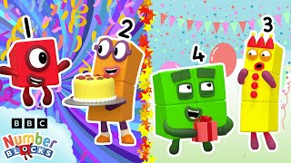 🎈Happy Birthday to you! 🎤| Sing-along Song for Kids | Learn to count | Numberblocks