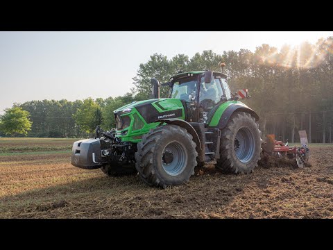 Deutz Fahr 8280 TTV & 6230 TTV | Soil preparation at Zappa Farm