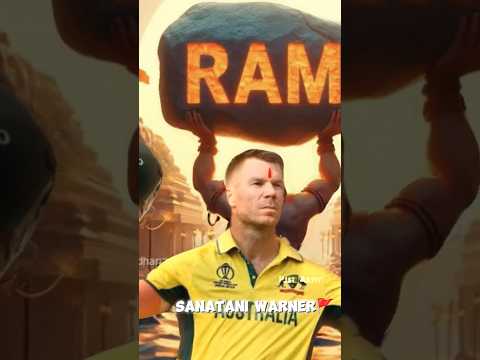 😱David Warner is also a devotee of Hanuman ji | Wait for end | Hanuman Bhakt#davidwarner#hanuman