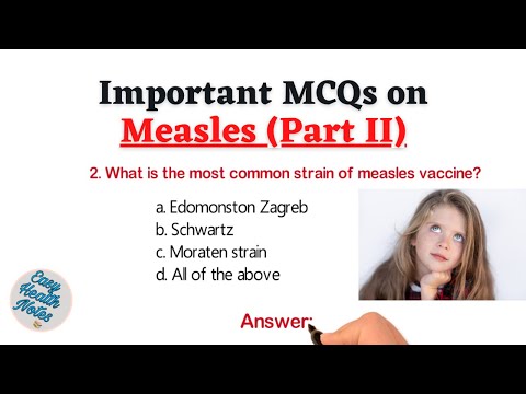 Top 10 Important MCQs on Measles (Part II)