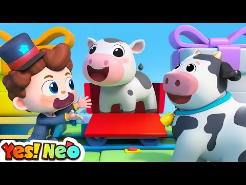 Choo Choo Train Song | Farm Animals Song | Animals Sounds | Nursery Rhymes & Kids Songs | Yes! Neo