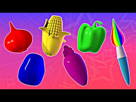 Painting with Vegetables: Kids Learn Colors & Health - Panda Bo Finger Family & Nursery Rhymes