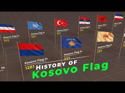 History of Kosovo Flag | Evolution of Kosovo Flag | Flags of the world |