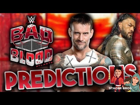 SHOCKING WWE Bad Blood 2024 Match Predictions