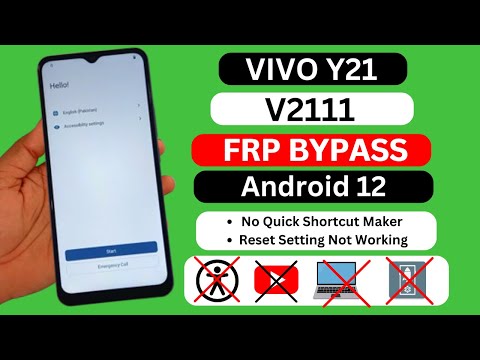 Vivo Y21 Frp Bypass Android 12 | Vivo Y21 Frp Unlock | Vivo V2111 Google Account Bypass Without Pc