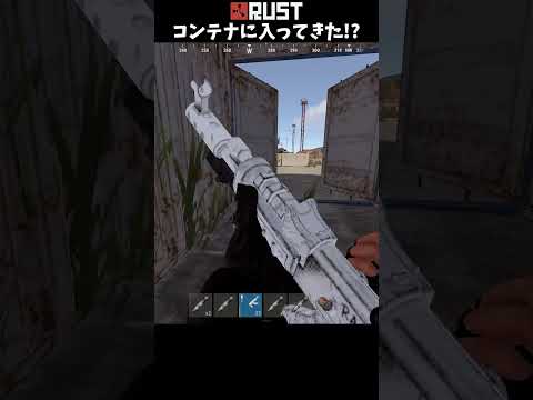 #Rust コンテナに入ってきた!? #shorts #おかゆ #サバイバルゲーム #ソロ