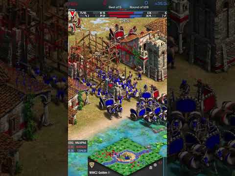 Epic Castle Denial #gaming #t90 #aoe #aoe2 #ageofempires #ageofempires2 #castle #epic #denial