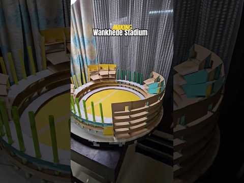 Part 6 Making Wankhede Stadium 3d model #ganpatidecoration #t20worldcup #cricket